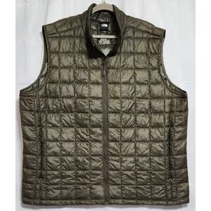 The North Face Men 3XL Thermoball Eco Vest Green Insulated Puffer Hike Camp
